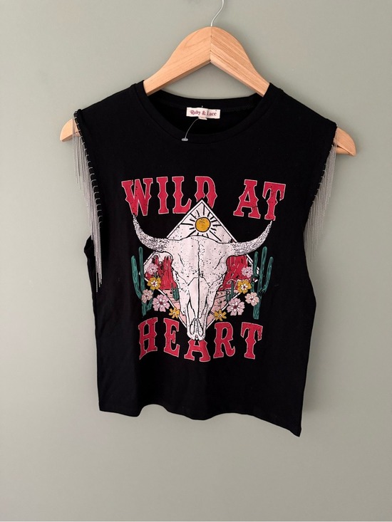 Ruby & Lace Tops - Ruby & Lace Black Graphic Western Rodeo Tank Top NWT Size S
